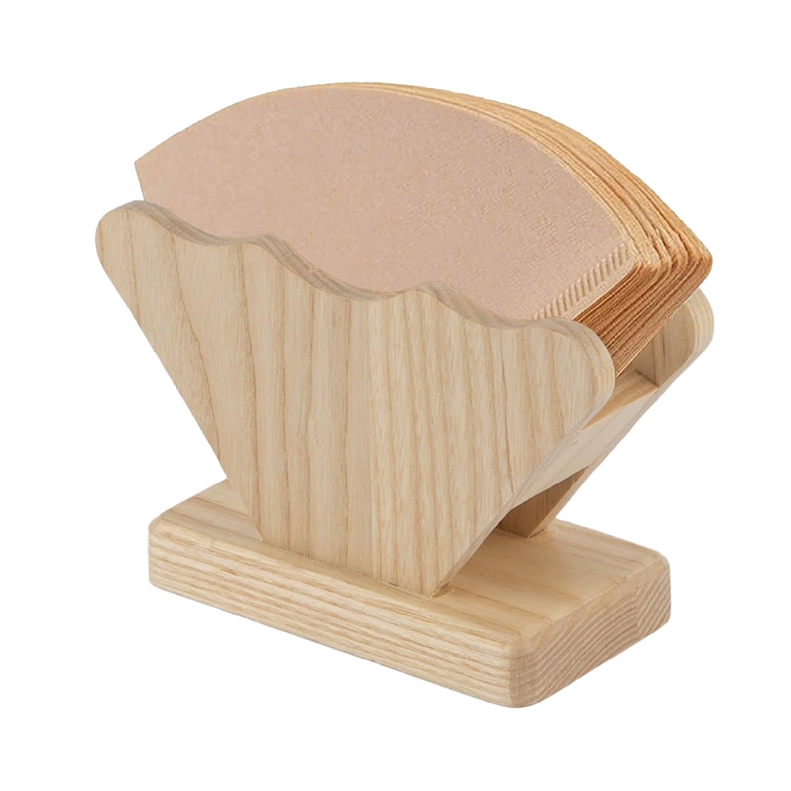 Bldrwer Kaffeefilterhalter, Filtertütenhalter, Kaffefilterhalterung, 1 Stück, Holz-Kaffee-Papier-Kaffeefilter, Universell in Der Küche zu Hause, Filterpapier für Lagerung