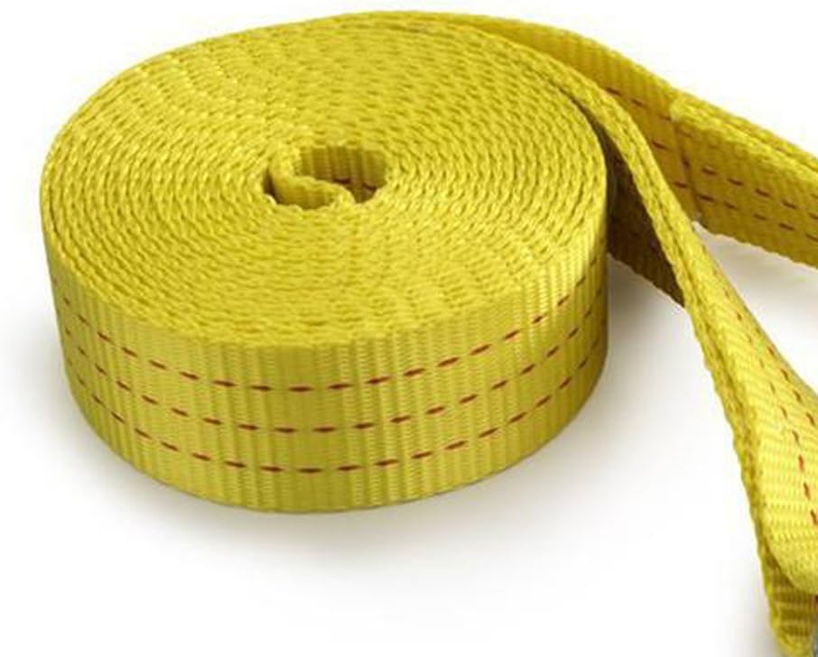 Neiko 51005A Heavy Duty Tow Strap with Safety Hooks | 2” x 20’ | 10, 000 LB Capacity | Polyester - - 