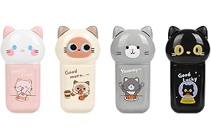 PANDENNER white Corrcetion Tape,6 Pack Mini Japan Corrcetion Tape Pen,with Easy to Use Kawaii Cat Applicator,Cute Stationery Set Kawaii Birthday Gifts set for Back to School Supplies