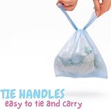 Kordis 600 Tie Handle Scented Nappy Bags 200 per pack 3 packs view 4