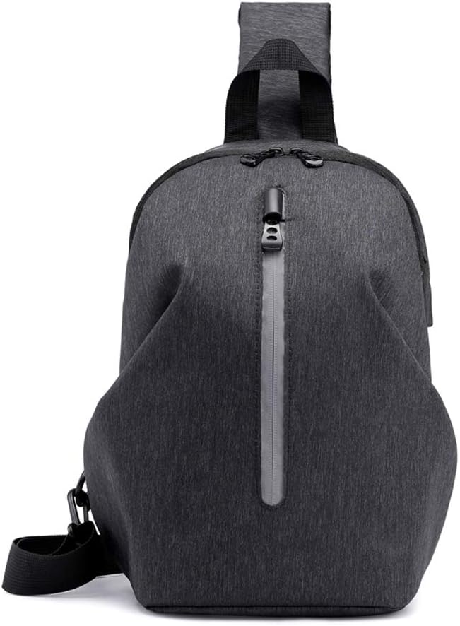 Sling Bag, Small Shoulder Backpack, Men Crossbody Chest Bag Cover Pack Rucksack Casual Lightweight for Travel Cycling Gym Commute