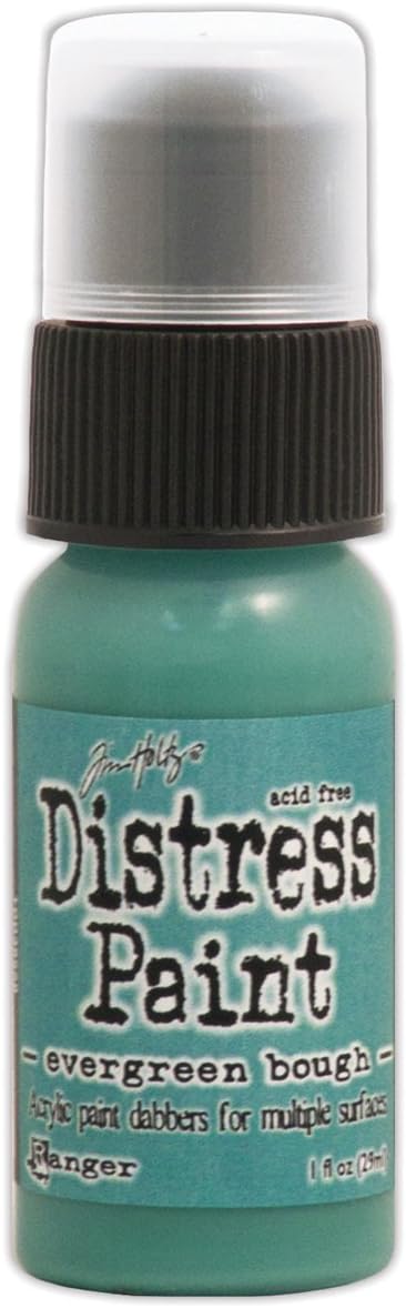 Ranger Tim Holtz Distress Paint, 1-Ounce Bottle, Evergreen Bough