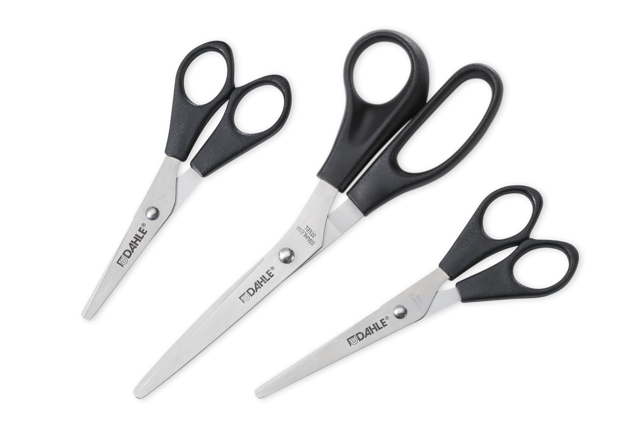 Dahle 54600–20117 Eco Scissors Set, Set of 3, 5/6/8–inch