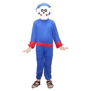 Buy Kaku Fancy Dresses Cartoon Costume Blue 7 8 Years For Boys Girls Online At Low Prices In India Amazon In
