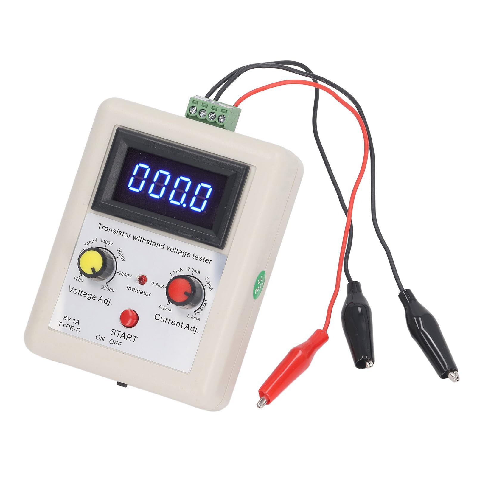 Candeon 120V‑2700V Withstand Voltage Tester, Hi-Pot Tester Voltage Capability Tester, Voltage Capability Detector Digital Transistor Withstand Voltage Tester for MOS IGBT LED Backlight Board