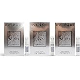 Bvlgari Man Rain Essence EDP Lot of 3 Mini Spray Sample Vials Each 0.05 fl oz/1.5 ml Each