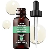 Purifect Renewing Squalane Face Serum Smooths, Softens, and Hydrates with Vitamin E & Arginine – Made in USA | Repairs Dry, Rough Skin – 30ml