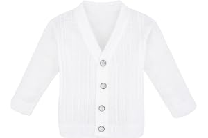 Lilax Baby Boy Cable-Knit Basic Knit Cardigan Sweater