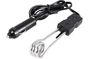 ZERODIS 12V/24V Car Immersion Heater Travel Auto Electric Immersion Heaters Camping Outdoor(12V)