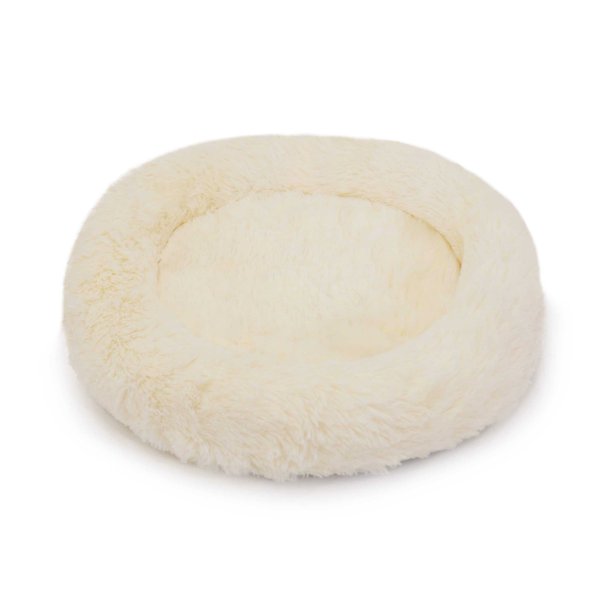 Rosewood Kitten Sleeper, Small Cat Bed, Cream, 14”