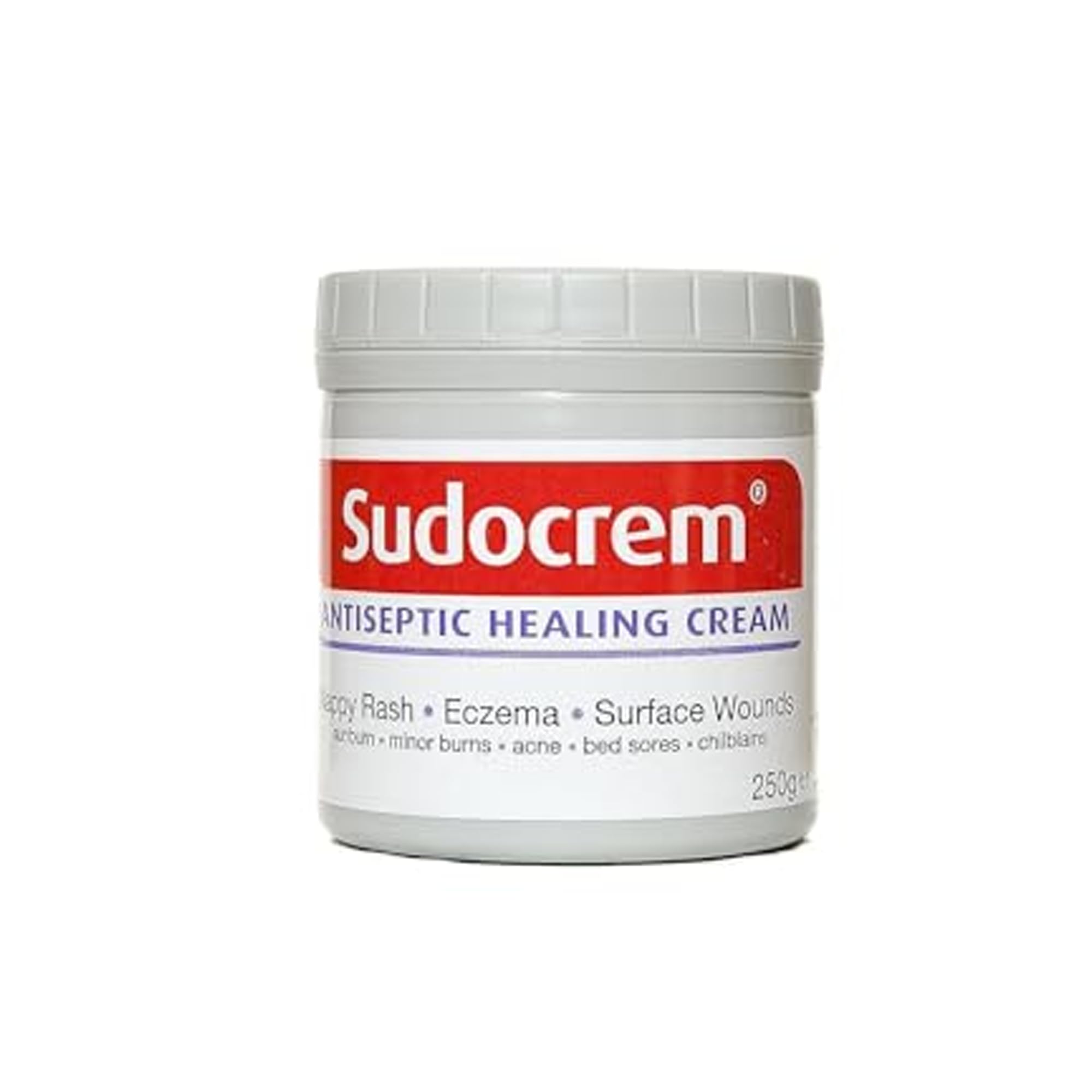 Sudocrem Antiseptic Healing Cream for Nappy Rash, Eczema, Surface Wounds, Sunburn, Minor Burns, Acne, Bed Sores and Chilblains, 250g
