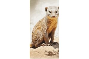 Wild Meerkats Beach Towels Extra Large, Quick Dry Absorbent Multipurpose, Oversized Beach Towel, Sand Free Foldable Lightweig