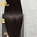 Ugeat 18 Inch I Tip Hair Extensions #2 Darkest Brown Real Human Hair Extensions I Tip 40 Grams Keratin Tip Hair Extensions Itip Fusion Hair Extensions