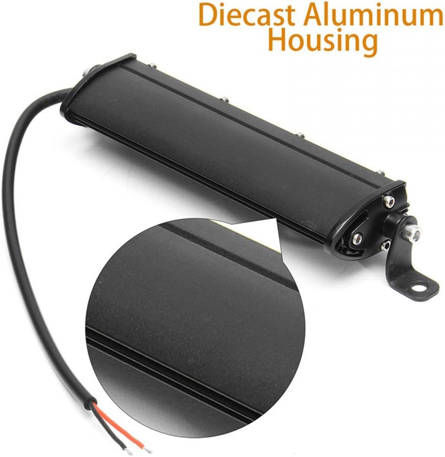 3E Amber Led Lights Bar 2PC 7Inch 18W Waterproof Led Amber Fog Lights Spot Driving Lights Work Lights For Trucks Jeep Offroad SUV UTV ATV 4WD Car Marine Motorc Boat Golf Cart: Automotive