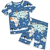 babee Reshinee Bamboo Viscose Toddler Car Pajamas Boys Girls Kids Cool Short Summer 12M-8Y Snug fit Pjs Set 2pcs