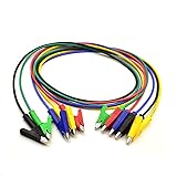 5Pcs 14 Gauge Jumper Wires Alligator Clips Heavy