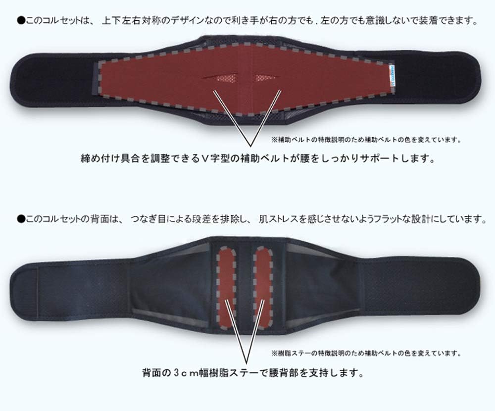 Amazon Bonbone 腰コルセット シルエット016 L Bonbone ボンボン サポーター