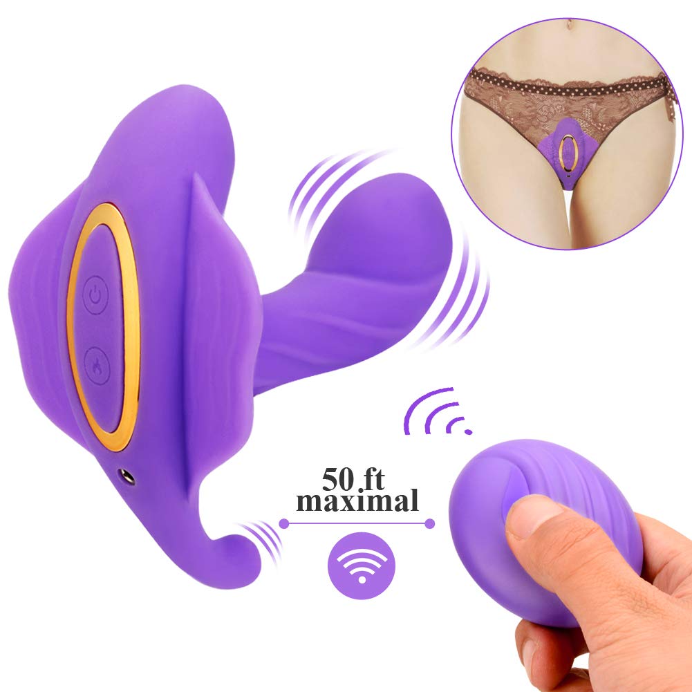 Vibrador sexual para mujeres, Vibradores portátiles inalámbricos, bragas vibrantes, estimulación del clítoris, impermeable silencioso 10 patrones juguetes eróticos para parejas