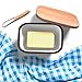 Country Style Butter Dish with Beechwood Lid + Butter Knife - Unbreakable - Holds up to 1 Pound of Butter