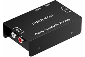 Phono Turntable Preamp, Phonograph Preamplifier with RCA Input, RCA/TRS Output, Phono Preamp for Turntable Record Play with 1