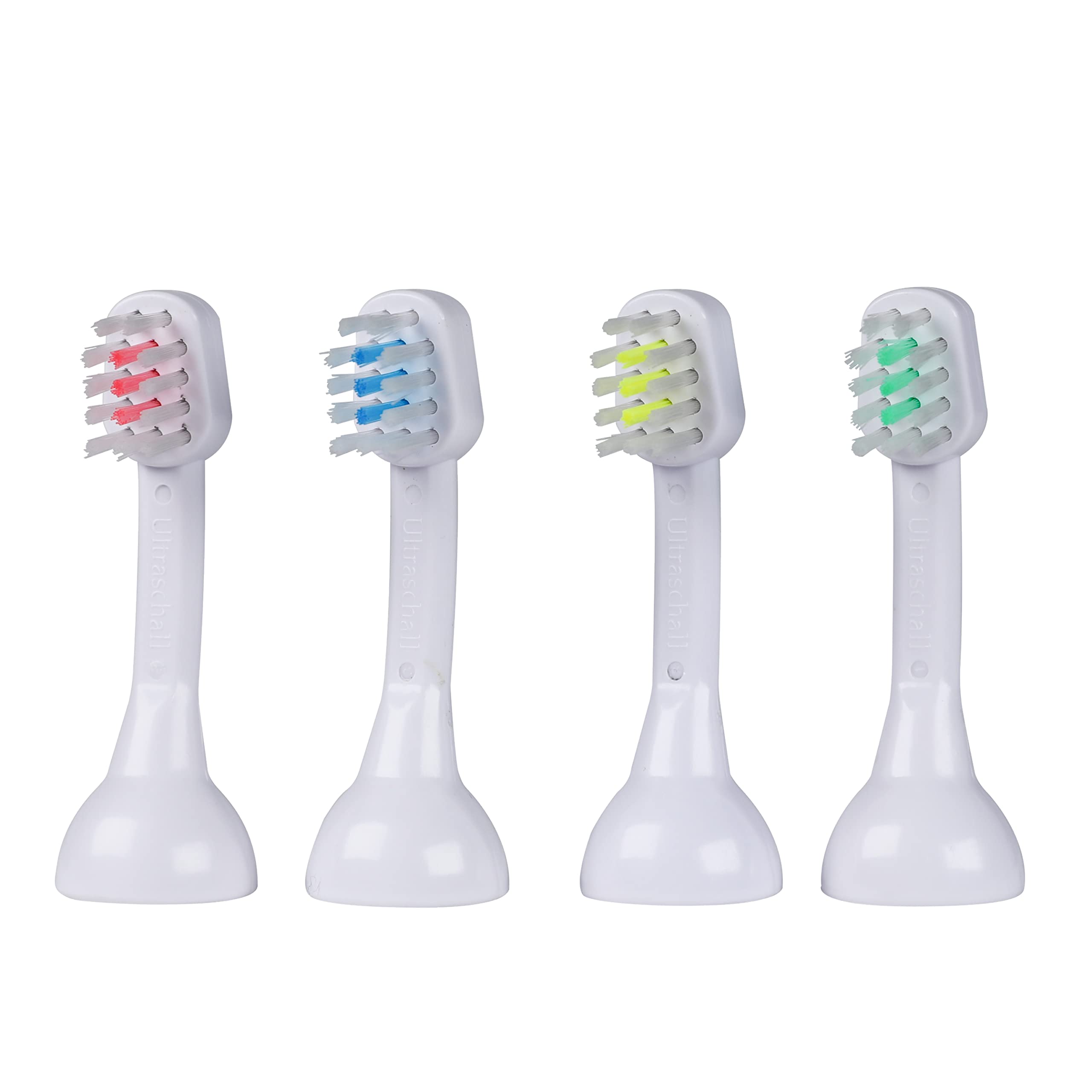 4X emmi®-dent Children's Toothbrush Attachment E4 4-pack, attachment for metallic and professional series