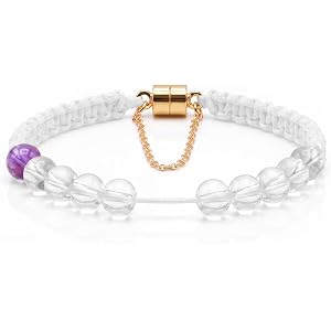 Crystal Golf Score Counter Bracelet with Secure Magnetic Clasp & Anti-Lost Chain, Handmade Durable Military Paracord, Scoreke