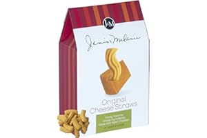 J&M Foods Original Cheese Straws, Family Favorite Snacks, Made with Aged Cheddar, Simple Ingredients, Perfect for Parties, Sharing, & Quick Bites, 6 oz, Pack of 1