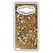 Galaxy Core Prime Case,NSSTAR Galaxy Core Prime [Liquid] [Glitter] Case,Creative Design Flowing Liquid Floating Bling Glitter Sparkle Stars Clear Hard Case for Samsung Galaxy Core Prime G360(Yellow)