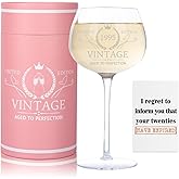 31th Birthday Gifts for Her Women, Best Gifts for 31 Year Old Woman, Vintage 1995 Engraved 31th Wine Glass, Unique 31 Year Old Birthday Decorations for Women, Turning 31 Presents