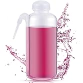 Jingmore 1 Communion Filler Squeeze Bottle, 17 oz with Side Spout | No-drip Pour Spout for Church Services, Wine Juice Dispenser Bottles, Plastic Filler for Religious Events and Easy Filling