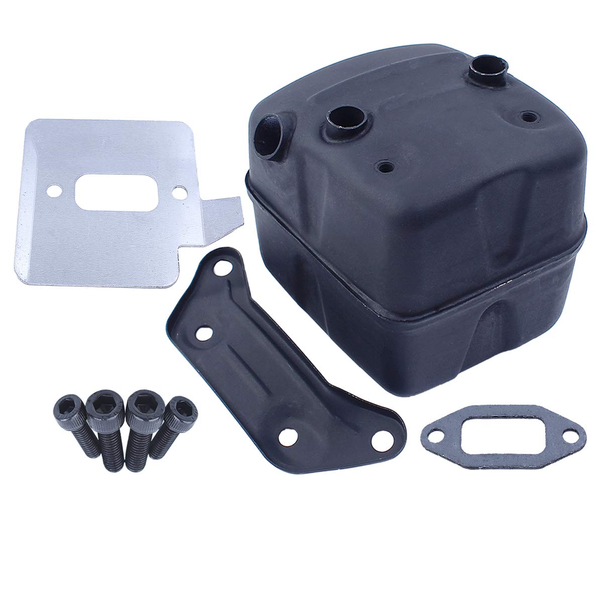 Muffler Exhaust Silencer Silent Block Gasket Bracket for Husqvarna 390 385 372 371 365 362 XP Jonsered 2065 2165