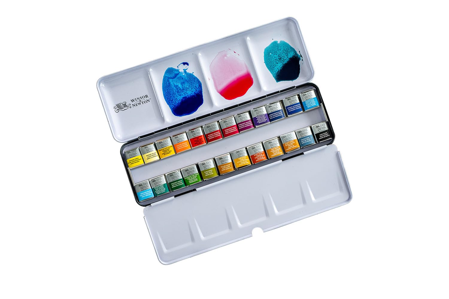 Winsor & Newton Artists Watercolour Light Weight Sketchers Box-24 Half Pan