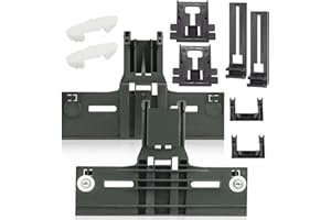 BINAZON Upgraded W10350375 Dishwasher Top Rack Replacement Parts for Kenmore 665 Whirlpool Dishwasher, W10195840 Dishwasher Positioner & W10195839 Rack Adjuster & W10508950 Stop Track Replacement