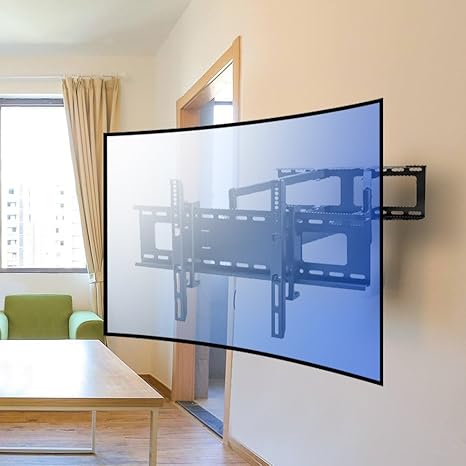 Vemount Universal TV Wandhalterung Fernseher LCD LED Monitor Wandhalter Fernsehhalterung mit Doppelarm ausziehbar schwenkbar 