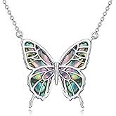 Silikepa Butterfly Necklace for Women 925 Sterling Silver Butterfly Pendant Necklace Butterfly Gift for Women