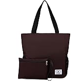 ETidy Large Capacity Foldable Tote Bag With Zipper Water-resistant SandproofWomen Beach Bag Handbag GymBag Travel ShoppingBag