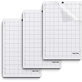 Nicapa Standard Grip Cutting Mat for Silhouette Portrait(8x12 inch 3 Mats) Standard Adhesive Sticky Quilting Cut Mats Replacement Accessories for Silhouette Portrait