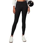 IUGA Jeggings for Women Tummy Control Stretchy Jeans for Women High Waisted Pull on Skinny Jean Leggings with Pockets Trendy