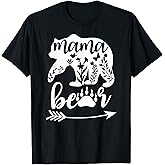 Floral Mama Bear Mom Bear Mommy Bear Floral Mama Bear T-Shirt