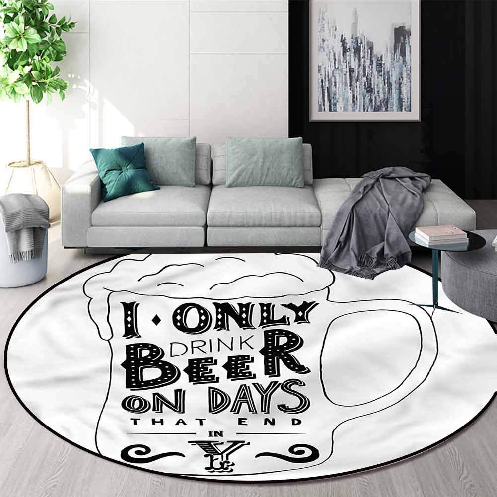Amazon Com Rugsmat Man Cave Round Rugs For Bedroom Vintage