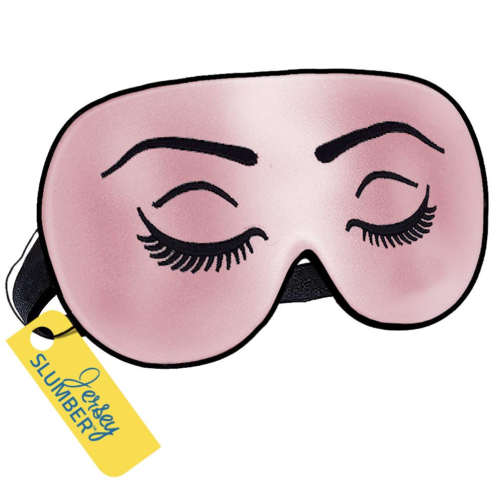 Jersey Slumber 100% Silk Sleep Mask For A Full Night's Sleep | Comfortable & Super Soft Eye Mask With Adjustable Strap | Works With Every Nap Position | Ultimate Sleeping Aid/Blindfold, Blocks Light : Beauty