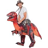 GOOSH Inflatable Dinosaur Costume for Adult Halloween Costume Women Man Funny Blow up Costume for Halloween Party Cosplay