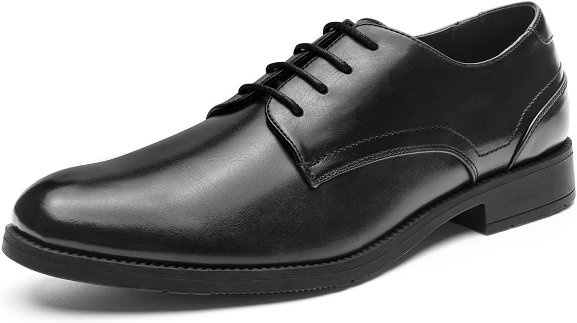 Men's Dress Shoes Lace-up Plain Toe Formal Oxford Shoes