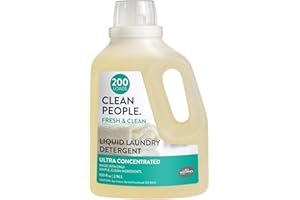 The Clean People Liquid Laundry Detergent - Recyclable Packaging, Stain Fighting - Ultra Concentrated, Laundry Soap (100 Fl O