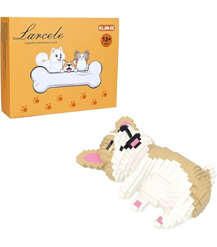 Amazon.com: JEKCA Welsh Corgi 02S-M01B | Dog Plastic Building
