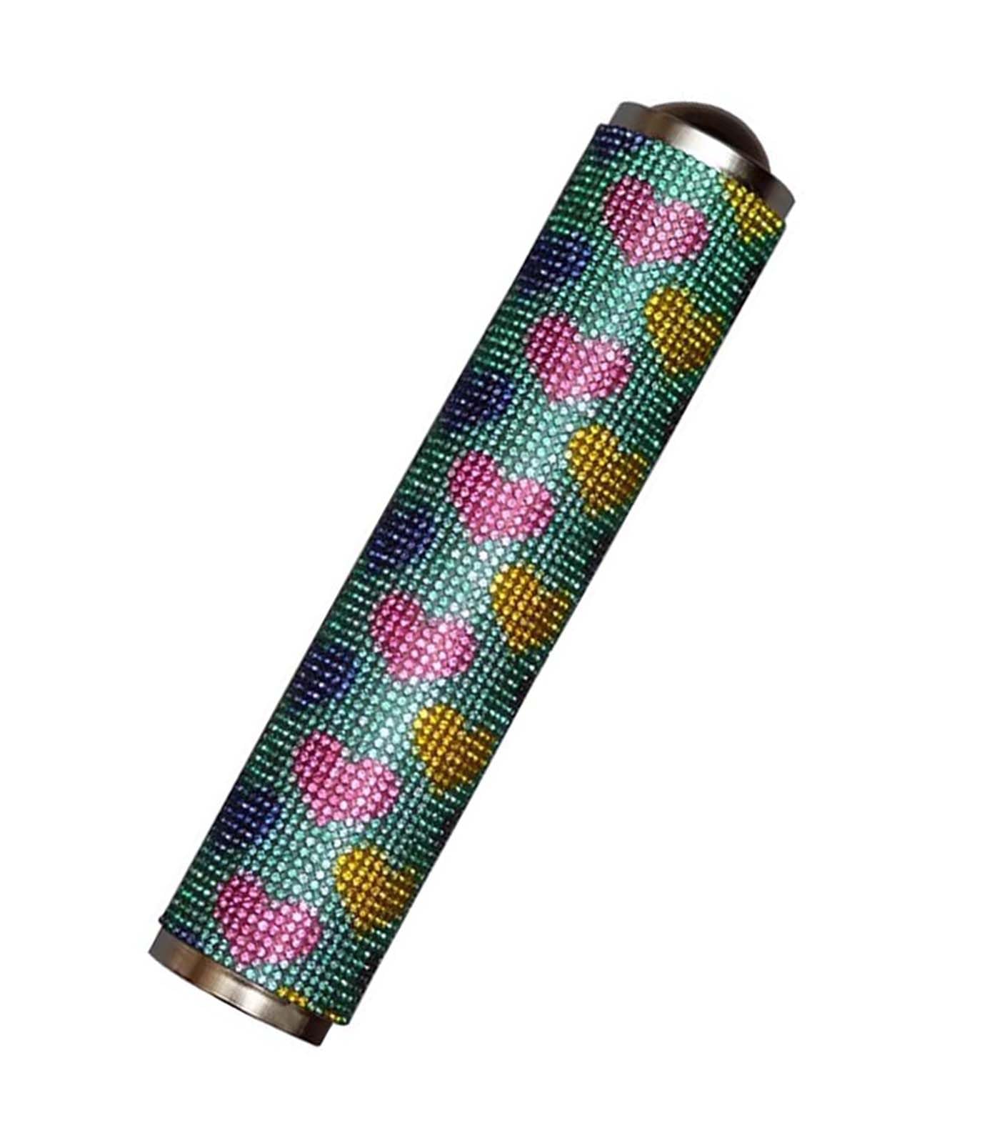 ZEALMAX Glass Classic Tin Kaleidoscope, Handmade Kaleidoscope Classic Nostalgic Toy for Kids Adults, Multicolored Diamonds