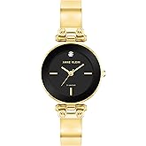 Anne Klein Women's Genuine Diamond Dial Bangle Watch