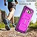 COVRWARE Aegis Series Compatible with Galaxy J3 (2016)/ J3 V/Sky/Sol/ j36/ j36V/Amp Prime/Express Prime Full-Body Holster Armor Case with Built-in Screen Protector, Belt-Clip, Kickstand, Purple