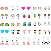 NEWITIN 12 Pairs Small Stud Earrings for Girls Hypoallergenic Earring Inlaid Cubic Zirconia Earring Surgical Stainless Studs Tiny Screw Back Cartilage Earrings for Women Girls