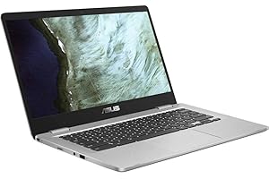 ASUS C423NA Chromebook 14" HD Laptop (Intel Dual Core Celeron Processor N3350, 4GB DDR4 RAM, 64GB SSD) Webcam, WiFi, Bluetoot